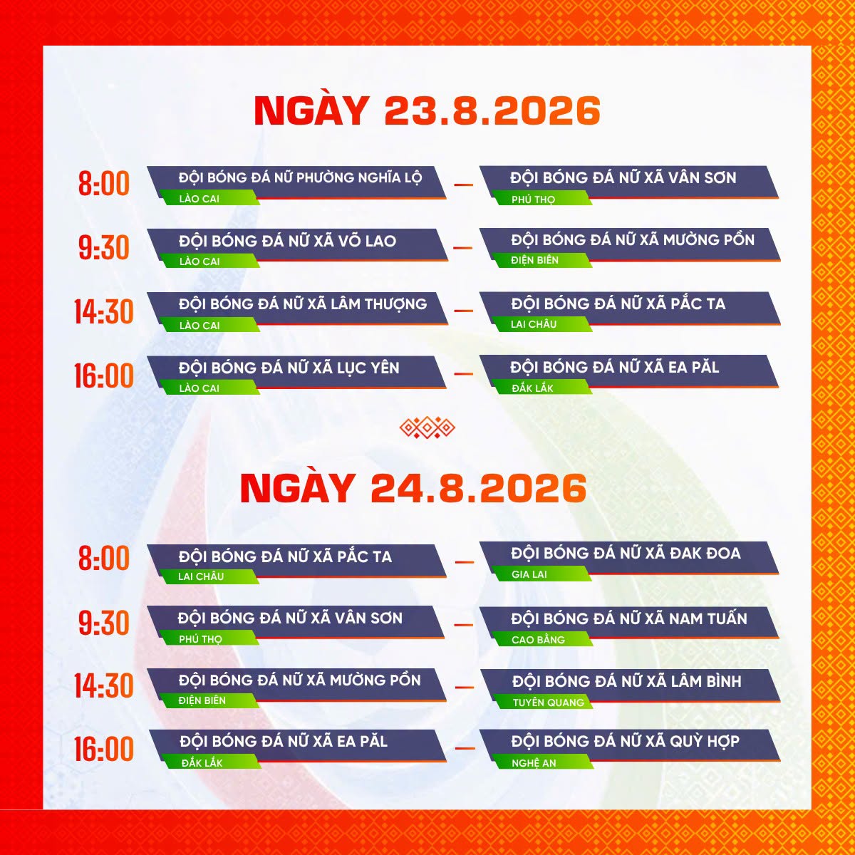 Phương Thảo quyết tâm giành thành tích cao Giải bóng đá nữ các dân tộc thiểu số xã, phường toàn quốc lần thứ I