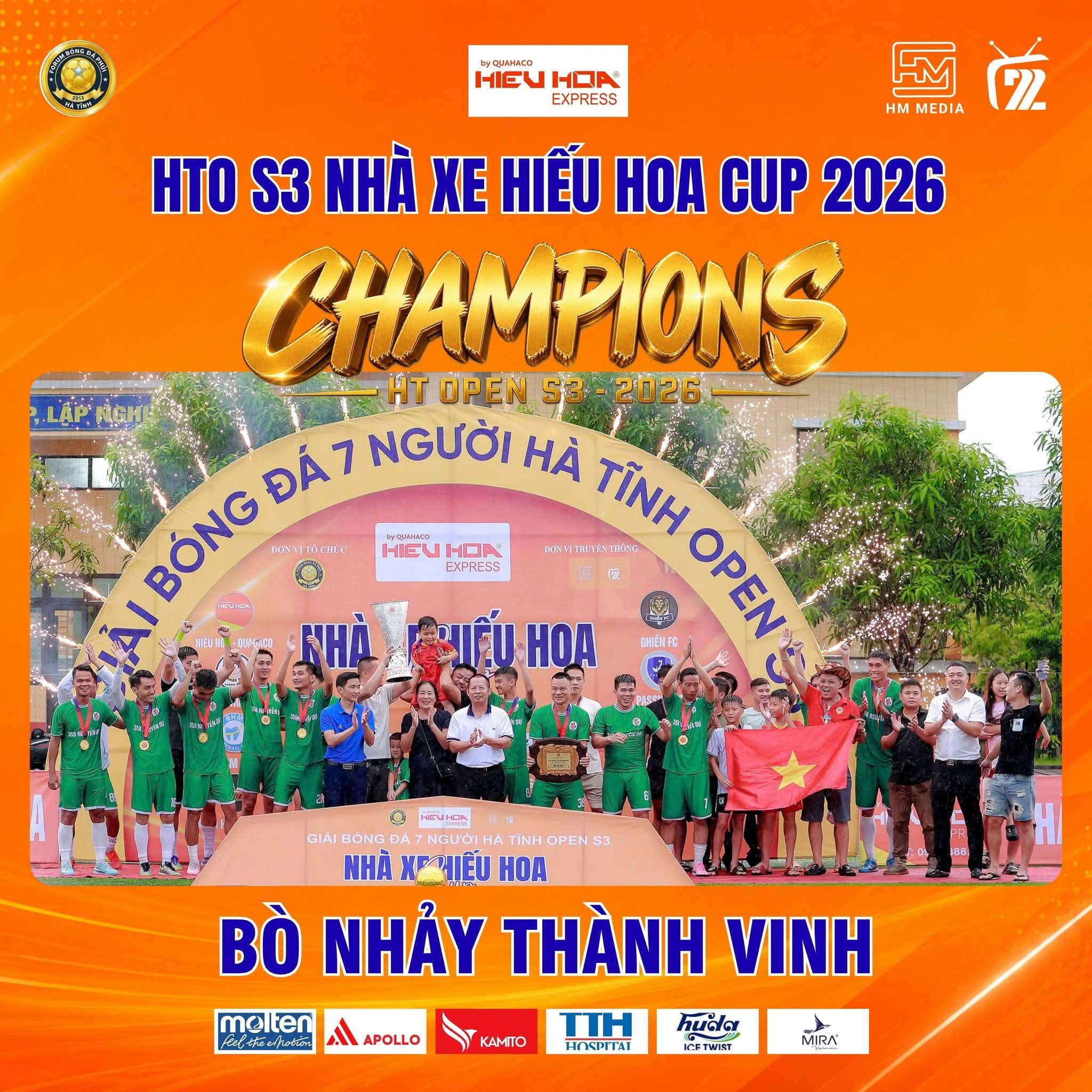 Khép lại hành trình HTO3 - Nhà xe Hiếu Hoa Cup 2026